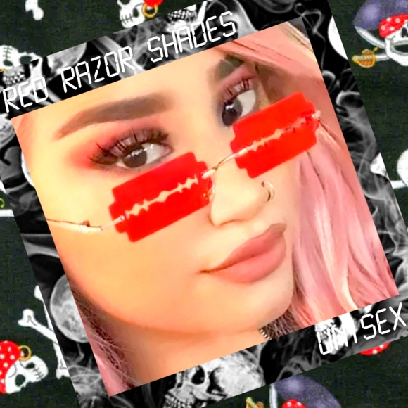 Steampunk, Goth Women's Sunglasses/ NEW - Picture 1 of 2